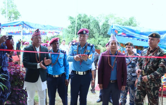 संखुवासभाको वानामा इलाका  प्रहरी कार्यालय वानाको  भवन उद्घाटन